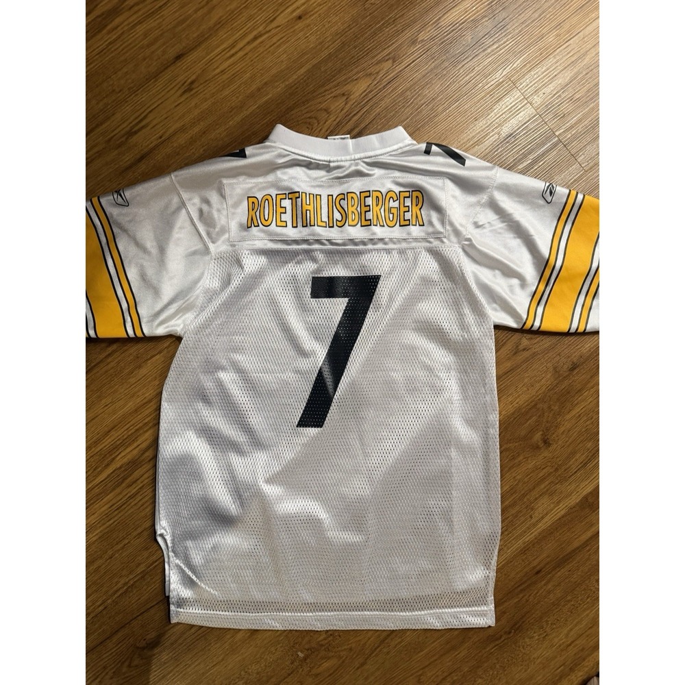 Pittsburgh Steelers Jersey Reebok Youth‎ Large Roethlisberger White